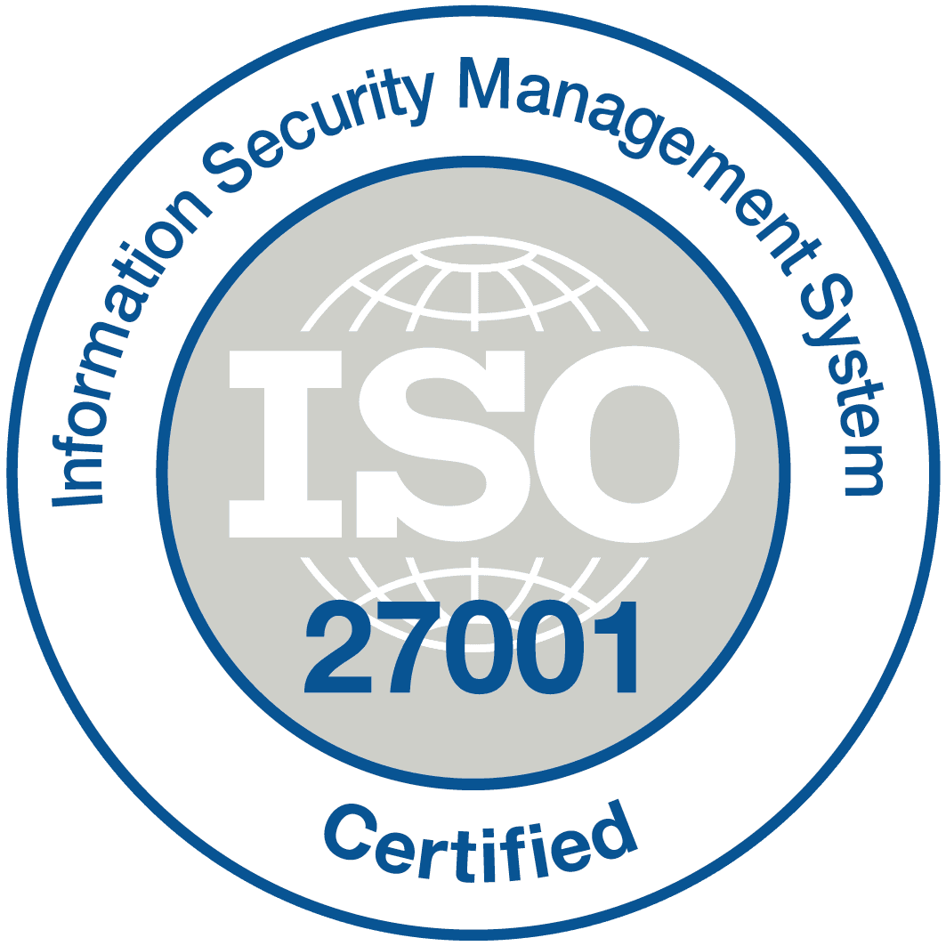 ISO 27001 — Information Security Management System Certified
